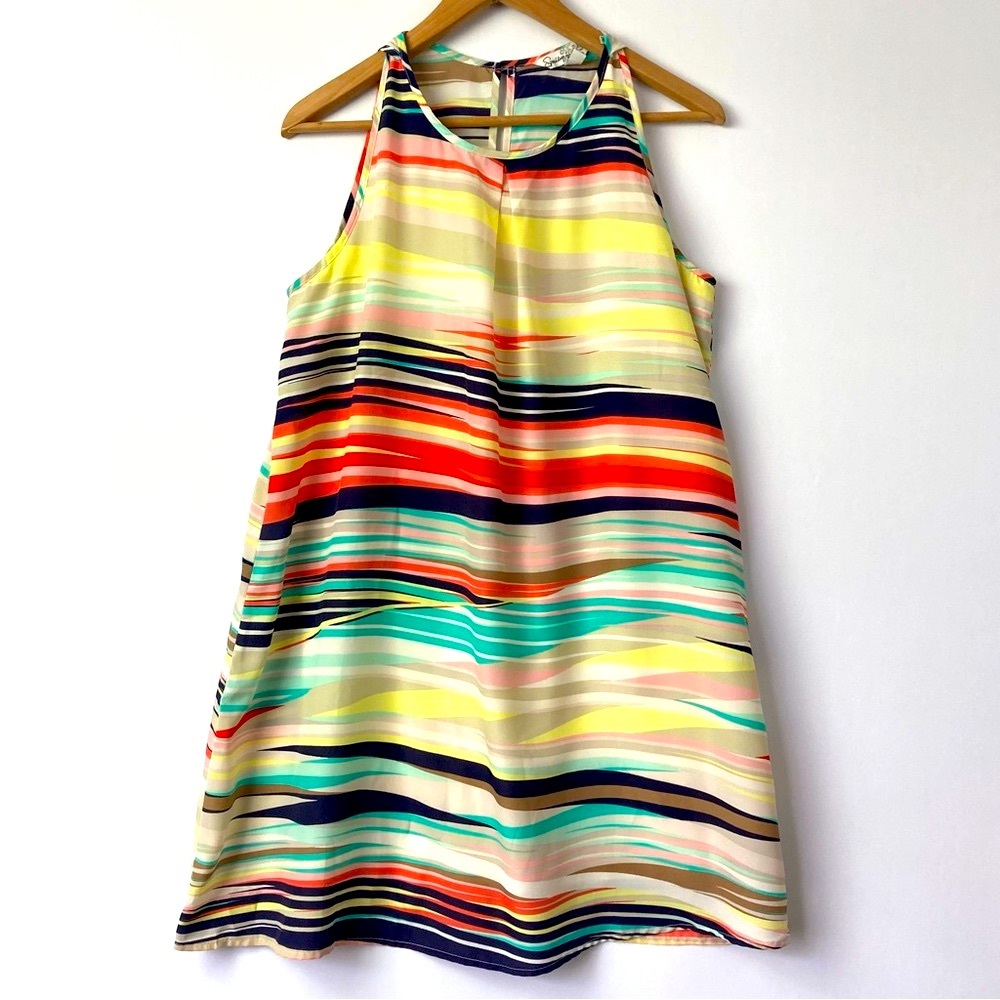 Speechless Striped Sleeveless Casual Dress
